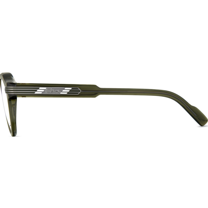 Cazal 6043 003 kaki-gun métal - vue de profil
