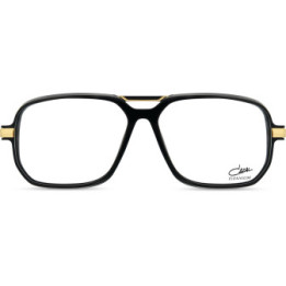 Cazal 6042 001 noir-or - vue de face