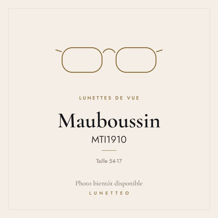 Lunettes de vue Mauboussin MTI1910