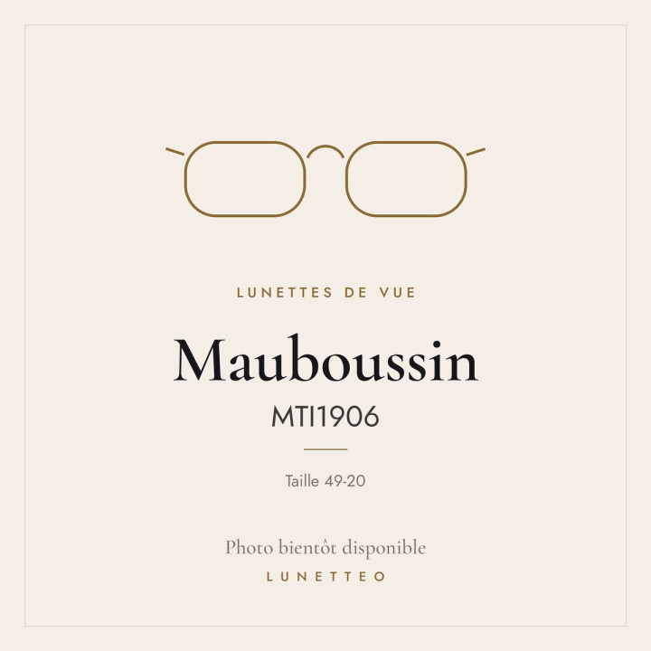 Lunettes de vue Mauboussin MTI1906