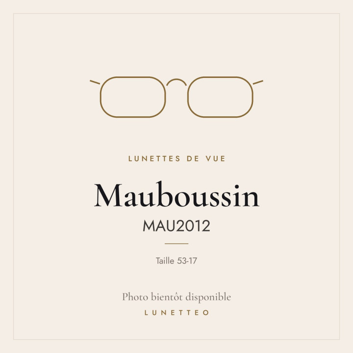 Lunettes de vue Mauboussin MAU2012
