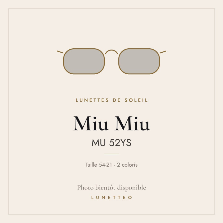 Lunettes de soleil Miu Miu MU 52YS