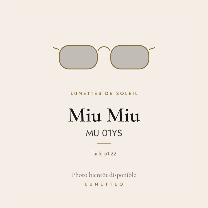 Lunettes de soleil Miu Miu MU 01YS