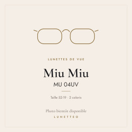 Lunettes de vue Miu Miu MU 04UV