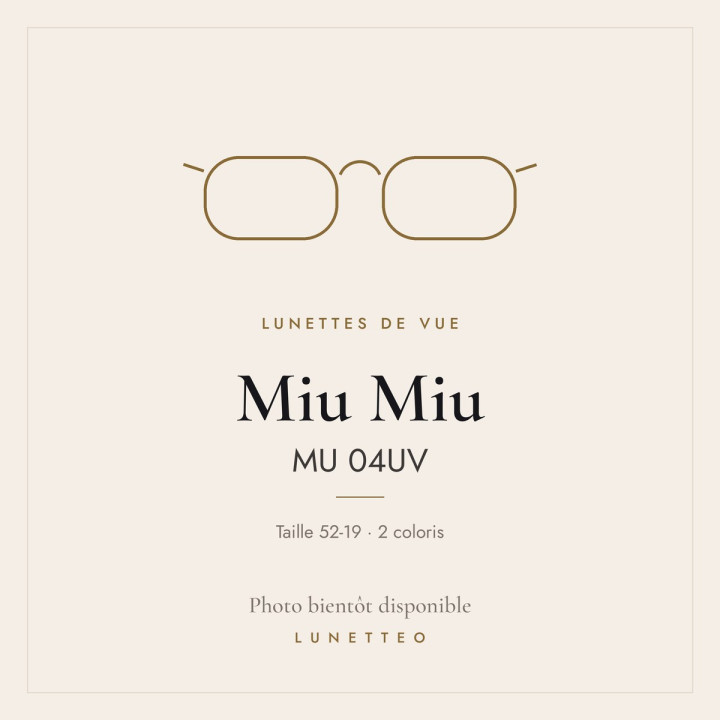 Lunettes de vue Miu Miu MU 04UV