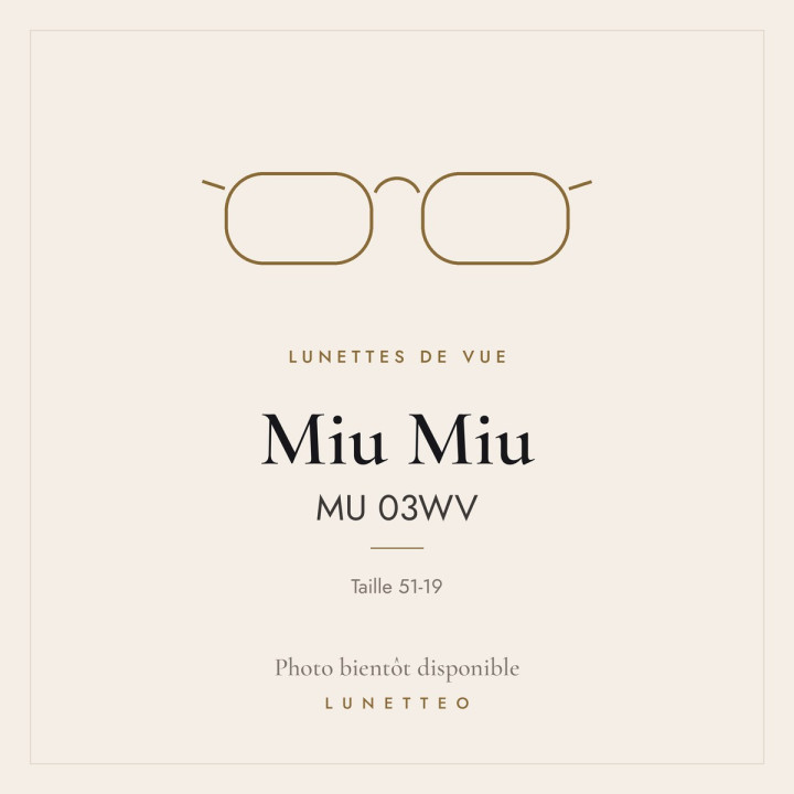 Lunettes de vue Miu Miu MU 03WV