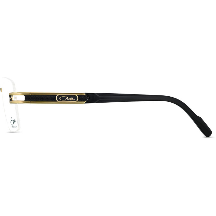 Cazal 7103 001 noir-or - vue de profil