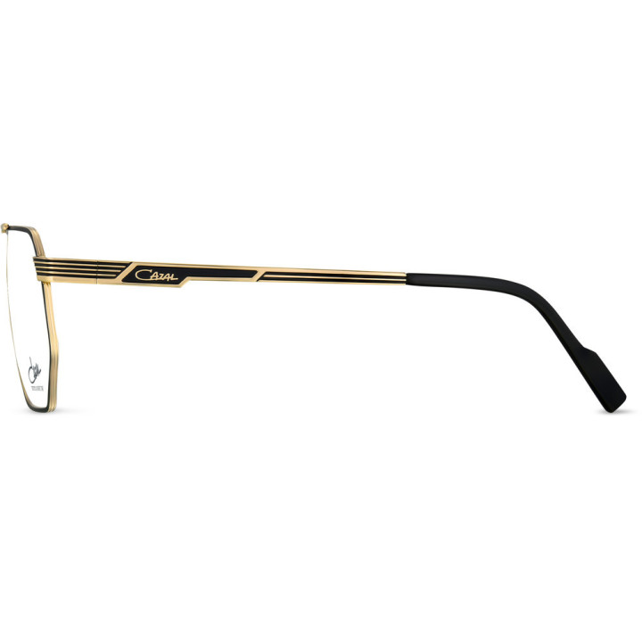 Cazal 7108 001 noir-or - vue de profil