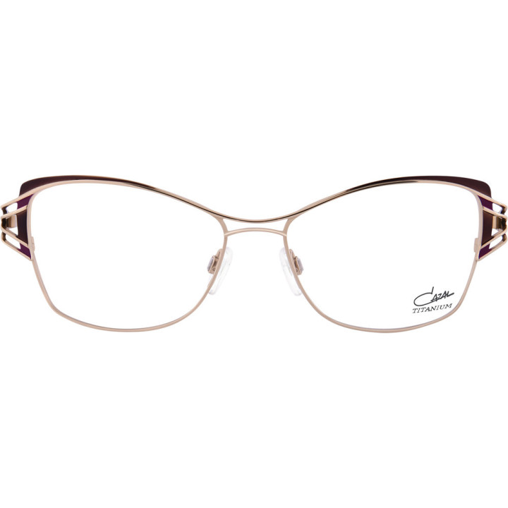 Cazal 1271 002 aubergine-or - vue de face