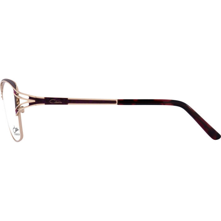 Cazal 1271 002 aubergine-or - vue de profil