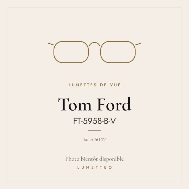 Lunettes de vue Tom Ford FT-5958-B-V
