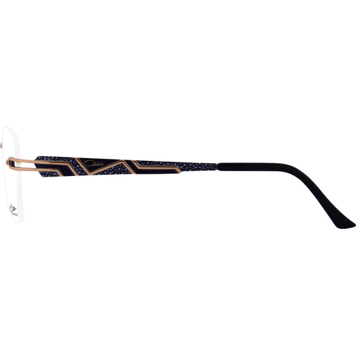 Cazal 1275 001 bleu marine-or - vue de profil
