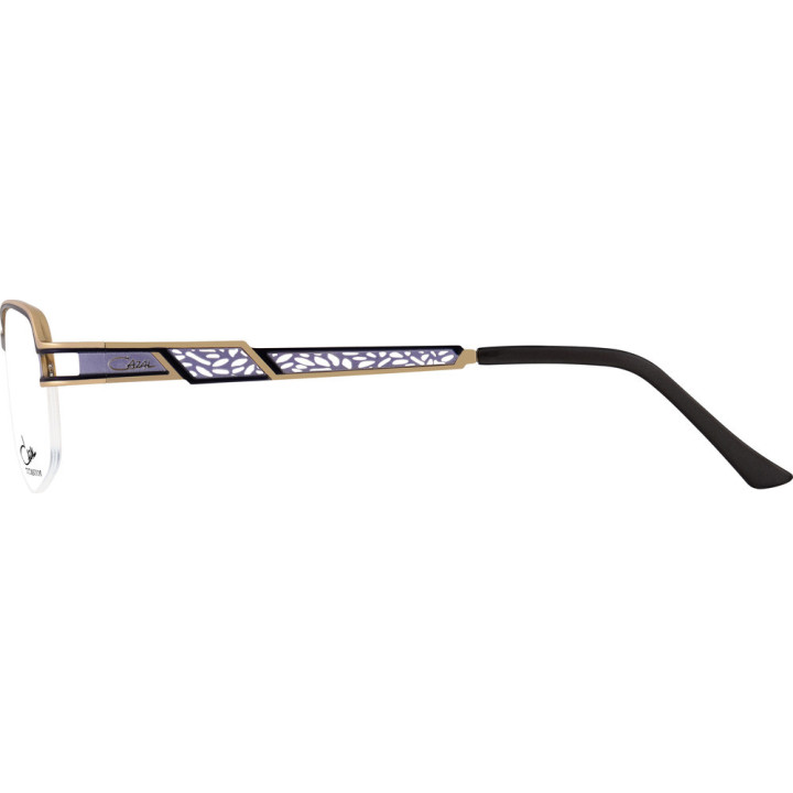 Cazal 1285 001 bleu marine-or - vue de profil