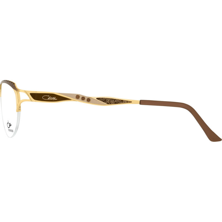 Cazal 1289 001 bronze-or - vue de profil