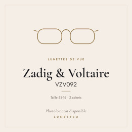 Lunettes de vue Zadig & Voltaire VZV092