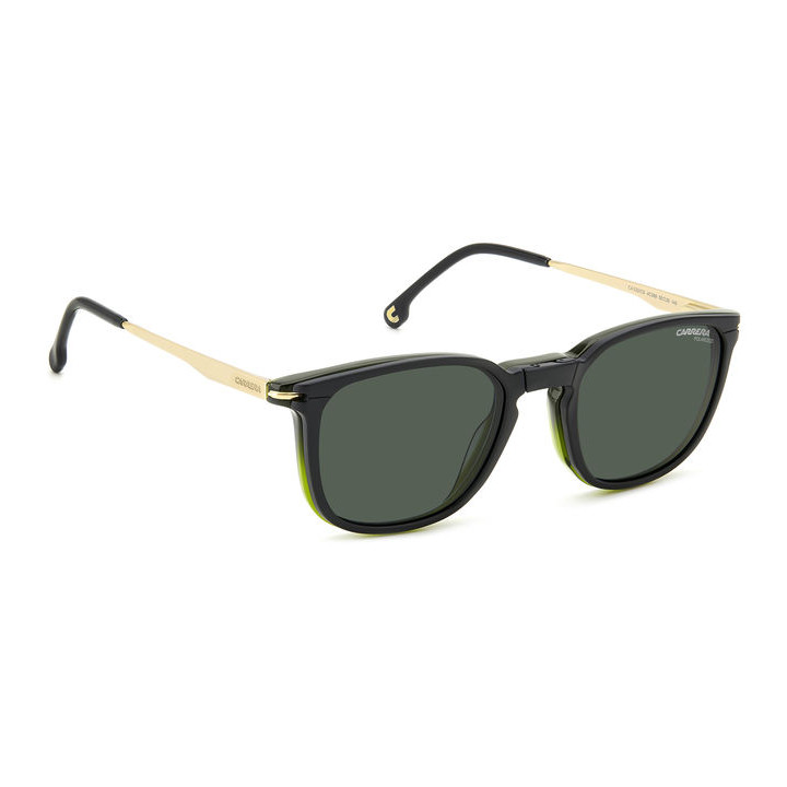 Lunettes de vue avec clip solaire Carrera CA 332/CS Olive / verres Green Polarized (4C3-UC)