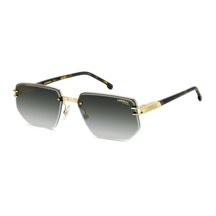 Lunettes de soleil Carrera 1070/S Gold Brown Havana / verres Green Shaded (0NR-9K)