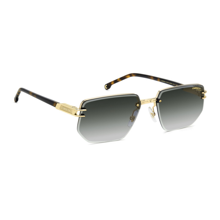 Lunettes de soleil Carrera 1070/S Gold Brown Havana / verres Green Shaded (0NR-9K)
