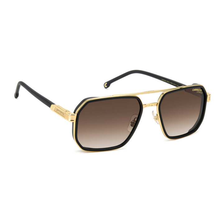 Lunettes de soleil Carrera 1069/S Matte Black Gold / verres Black Brown Green Antireflex (I46-86)