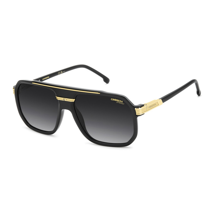 Lunettes de soleil Carrera 1077/S Black Gold / verres Dark Grey Shaded (2M2-9O)