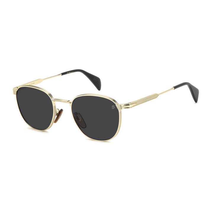 Lunettes de soleil David Beckham DB 1228/S Gold Black 2 / verres Grey Antireflex (RHL-2K)