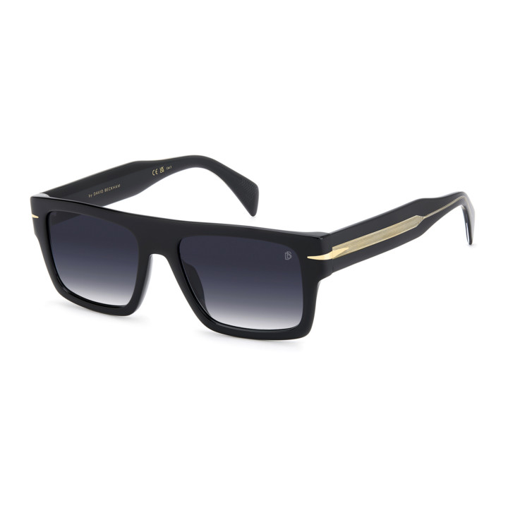 Lunettes de soleil David Beckham DB 7161/S Black / verres Dk Blue Shaded (807-08)