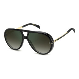 Lunettes de soleil David Beckham DB 99/VOYAGER Black Gold / verres Green Shaded Green Mirror (2M2-CS)