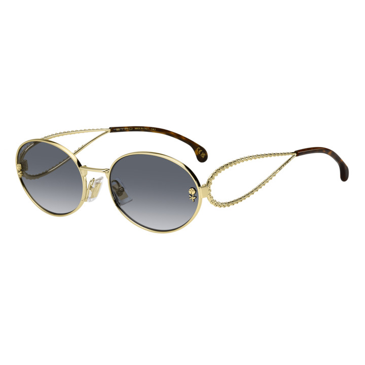 Lunettes de soleil Etro 0106/S Gold / verres Dk Blue Shaded (J5G-08)