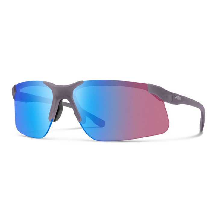 Lunettes de soleil Smith CIPHER Matte Violet Crystal / verres Blue Mirror Hight Contrast (4QI-G0)
