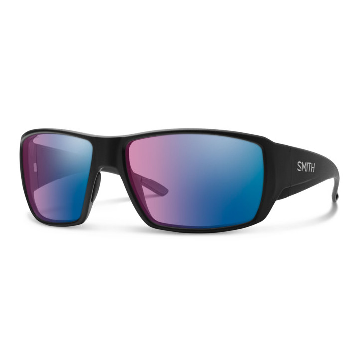 Lunettes de soleil Smith GUIDE CHOICE/N Matte Black / verres Blue Mirror Pink Polarized Ft Hc (003-7V)