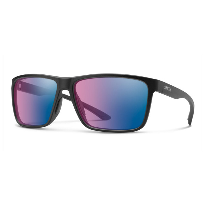 Lunettes de soleil Smith RIPTIDE/S Matte Black / verres Blue Mirror Pink Polarized Ft Hc (003-7V)