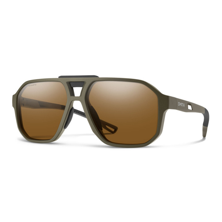 Lunettes de soleil Smith TRUSS Matte Olive Green / verres Brown Polarized High Contrast (SIF-L5)