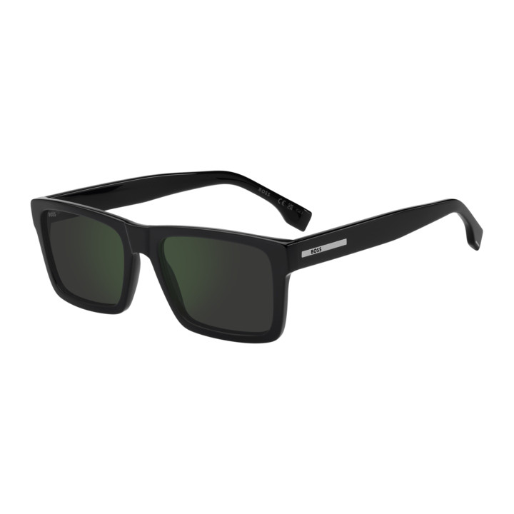 Lunettes de soleil BOSS 1983/S Black / verres Grey High Contrast Green Mirror Antirefl (807-I8)