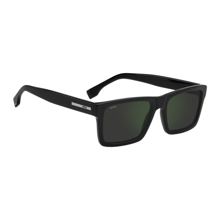 Lunettes de soleil BOSS 1983/S Black / verres Grey High Contrast Green Mirror Antirefl (807-I8)