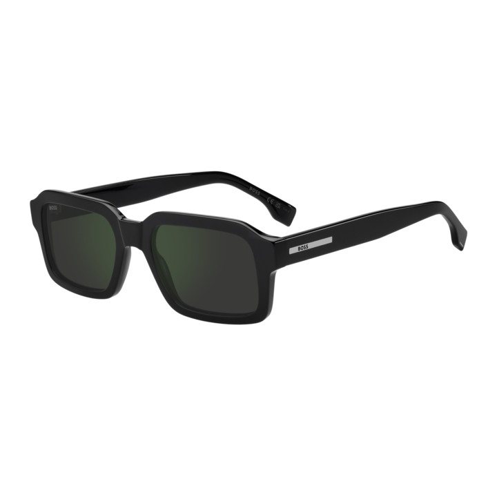 Lunettes de soleil BOSS 1984/S Black / verres Grey High Contrast Green Mirror Antirefl (807-I8)