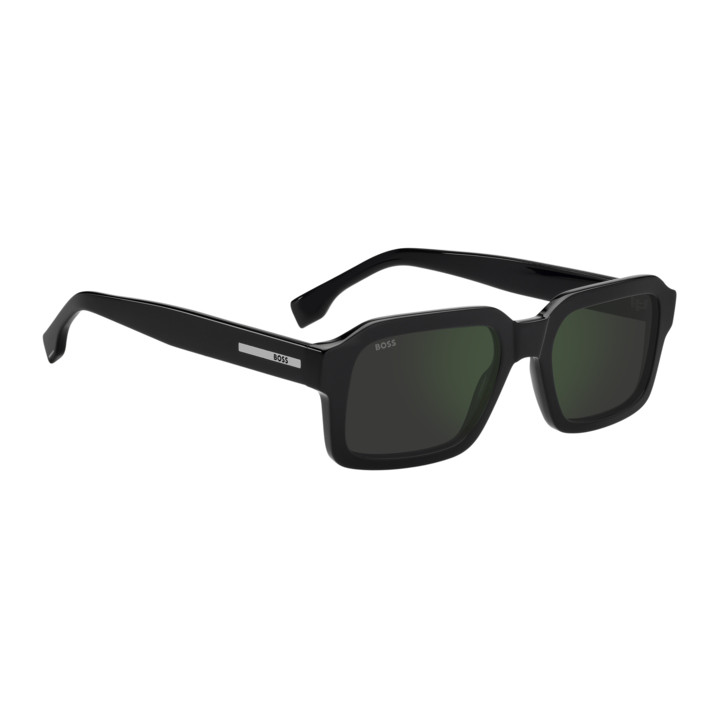 Lunettes de soleil BOSS 1984/S Black / verres Grey High Contrast Green Mirror Antirefl (807-I8)