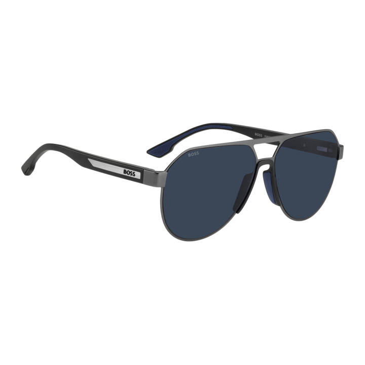 Lunettes de soleil BOSS 1989/S Matte Dark Ruthenium / verres Blue (R80-KU)