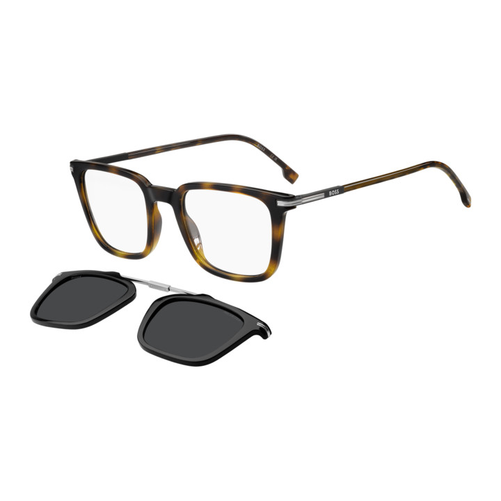 Lunettes de vue avec clip solaire BOSS 2008/C Havana / verres Grey Polarized (086-M9)