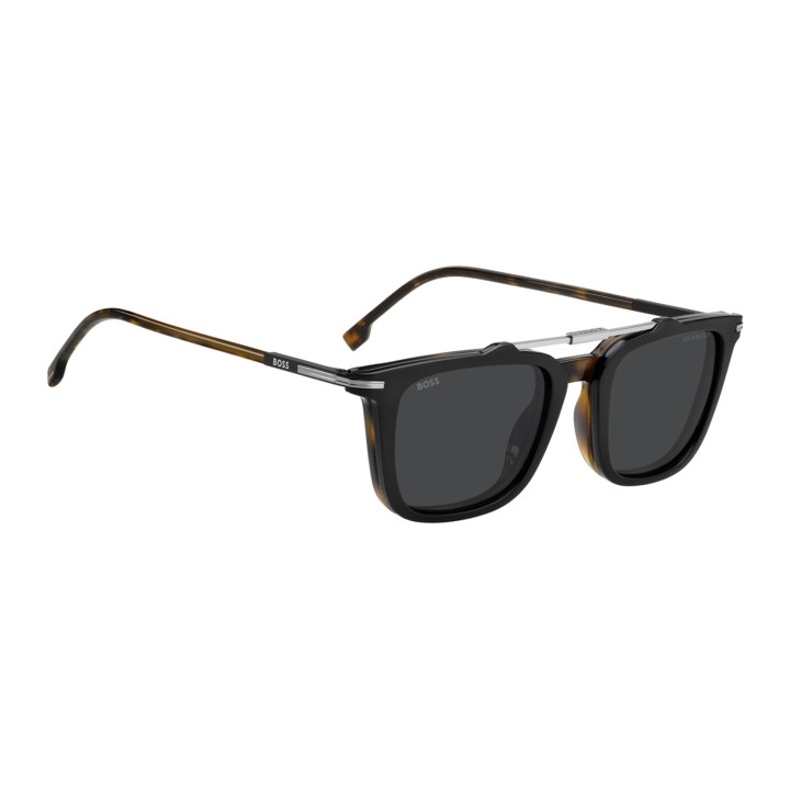 Lunettes de vue avec clip solaire BOSS 2008/C Havana / verres Grey Polarized (086-M9)