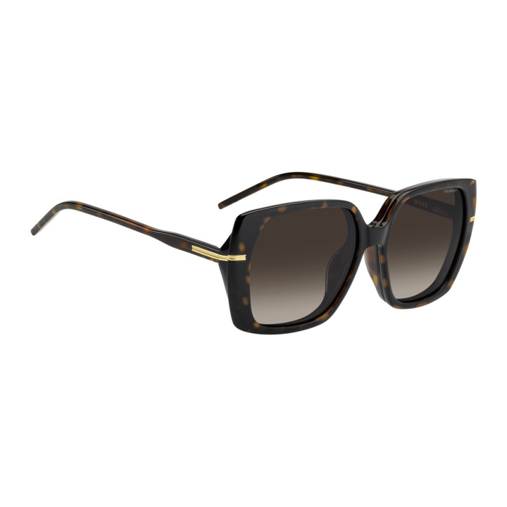 Lunettes de vue avec clip solaire BOSS 2020/G/C Havana / verres Brown Shaded Polarized (086-LA)
