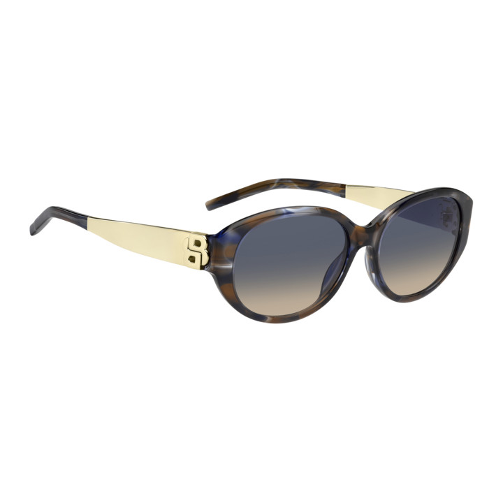Lunettes de soleil BOSS 2015/S Brown Blue Havana / verres Blue Doubleshade Peach (X8Q-I4)