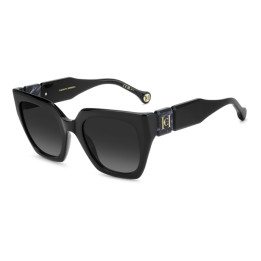 Lunettes de soleil Carolina Herrera HER 0414/S Black / verres Dark Grey Shaded (807-9O)