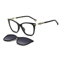 Lunettes de vue avec clip solaire Carolina Herrera HER 0422/G/C Black / verres Grey Shaded Polarized (807-WJ)