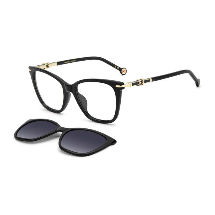 Lunettes de vue avec clip solaire Carolina Herrera HER 0422/G/C Black / verres Grey Shaded Polarized (807-WJ)
