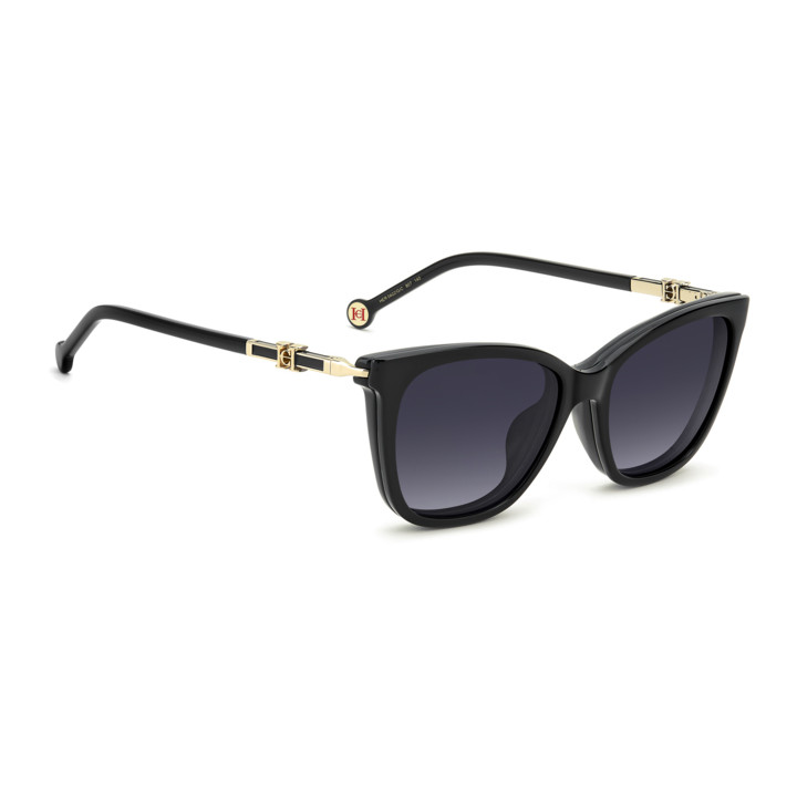 Lunettes de vue avec clip solaire Carolina Herrera HER 0422/G/C Black / verres Grey Shaded Polarized (807-WJ)
