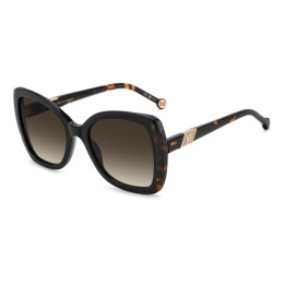 Lunettes de soleil Carolina Herrera HER 0429/S Black Havana / verres Brown Shaded (WR7-HA)
