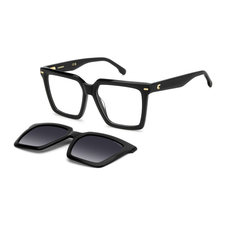 Lunettes de vue avec clip solaire Carrera CA 3080/C Black / verres Grey Shaded Polarized (807-WJ)