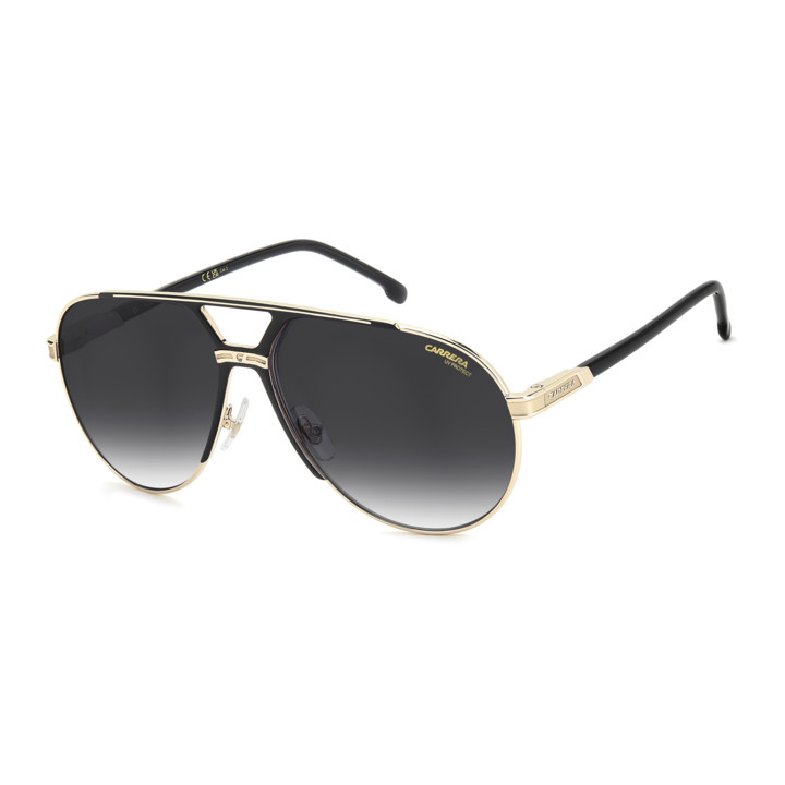 Lunettes de soleil Carrera 1089/S Gold Black Web Green Red / verres Dark Grey Shaded (5L3-9O)