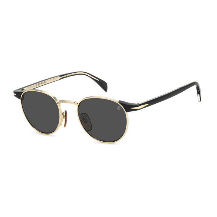 Lunettes de soleil David Beckham DB 1223/S Gold Black 2 / verres Grey (RHL-IR)