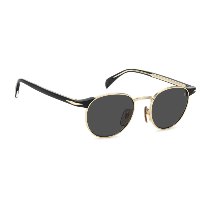 Lunettes de soleil David Beckham DB 1223/S Gold Black 2 / verres Grey (RHL-IR)
